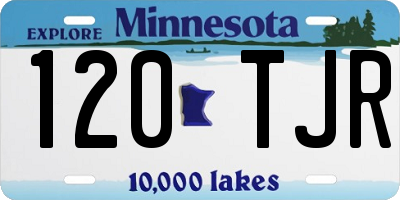 MN license plate 120TJR
