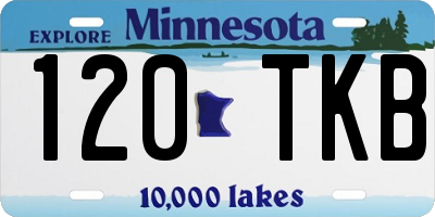 MN license plate 120TKB