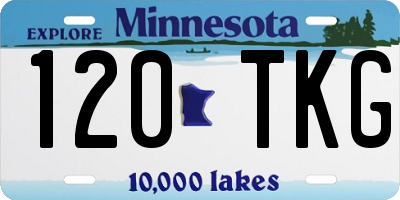 MN license plate 120TKG