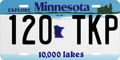 MN license plate 120TKP