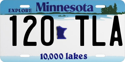 MN license plate 120TLA