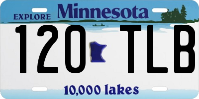 MN license plate 120TLB