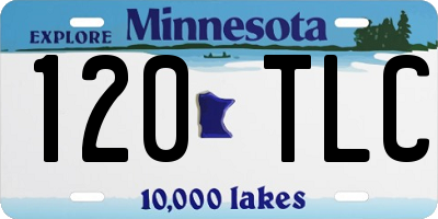 MN license plate 120TLC