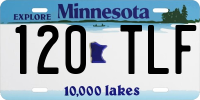 MN license plate 120TLF