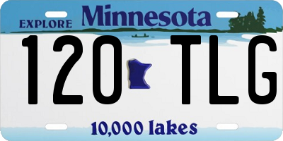 MN license plate 120TLG