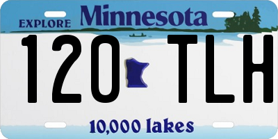 MN license plate 120TLH
