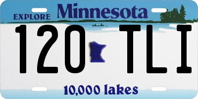 MN license plate 120TLI