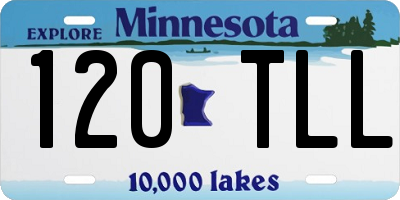 MN license plate 120TLL