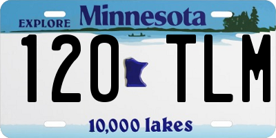MN license plate 120TLM