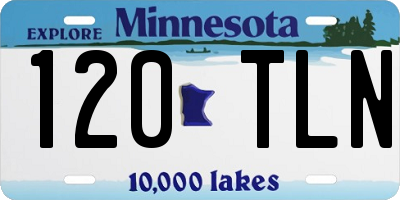 MN license plate 120TLN