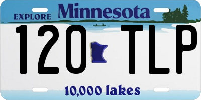 MN license plate 120TLP