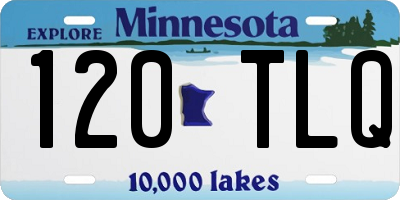 MN license plate 120TLQ