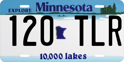 MN license plate 120TLR