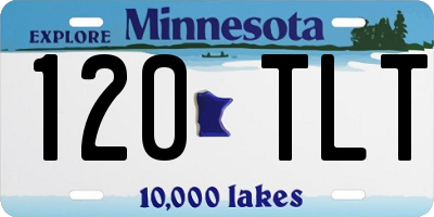 MN license plate 120TLT