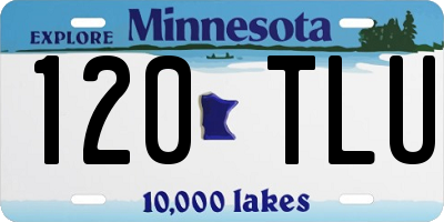 MN license plate 120TLU