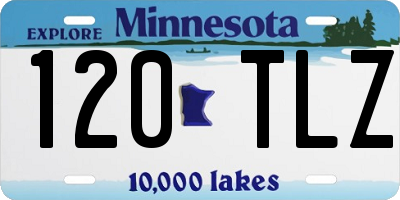 MN license plate 120TLZ
