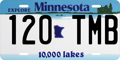 MN license plate 120TMB