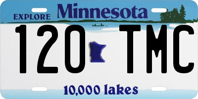 MN license plate 120TMC