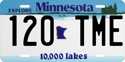 MN license plate 120TME
