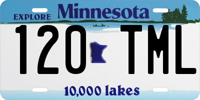 MN license plate 120TML