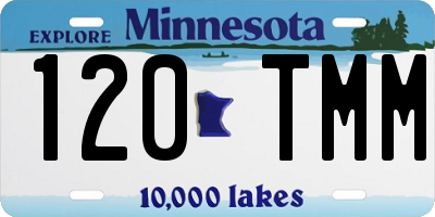 MN license plate 120TMM