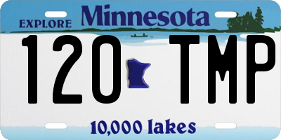 MN license plate 120TMP