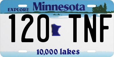 MN license plate 120TNF