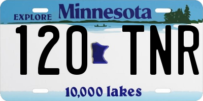 MN license plate 120TNR