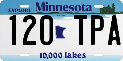 MN license plate 120TPA