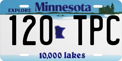 MN license plate 120TPC