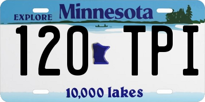 MN license plate 120TPI