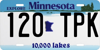 MN license plate 120TPK