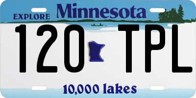 MN license plate 120TPL