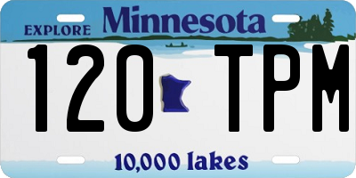 MN license plate 120TPM