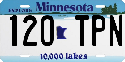 MN license plate 120TPN