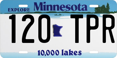 MN license plate 120TPR