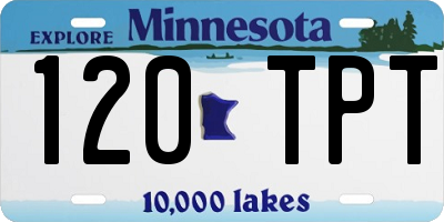MN license plate 120TPT
