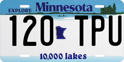 MN license plate 120TPU