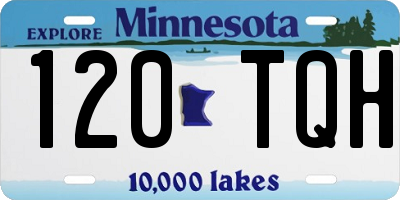 MN license plate 120TQH