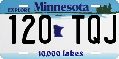 MN license plate 120TQJ