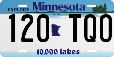 MN license plate 120TQO