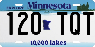 MN license plate 120TQT