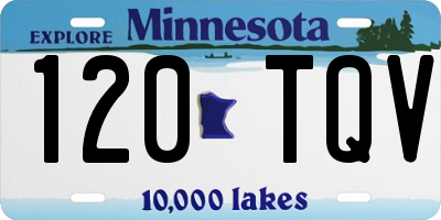 MN license plate 120TQV