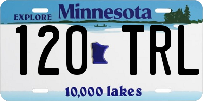 MN license plate 120TRL
