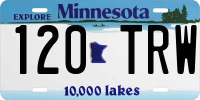 MN license plate 120TRW