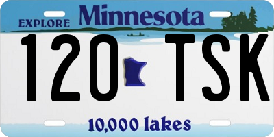 MN license plate 120TSK