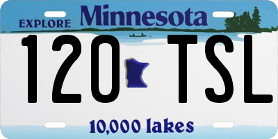 MN license plate 120TSL