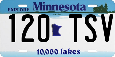 MN license plate 120TSV