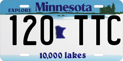 MN license plate 120TTC