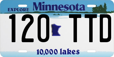 MN license plate 120TTD